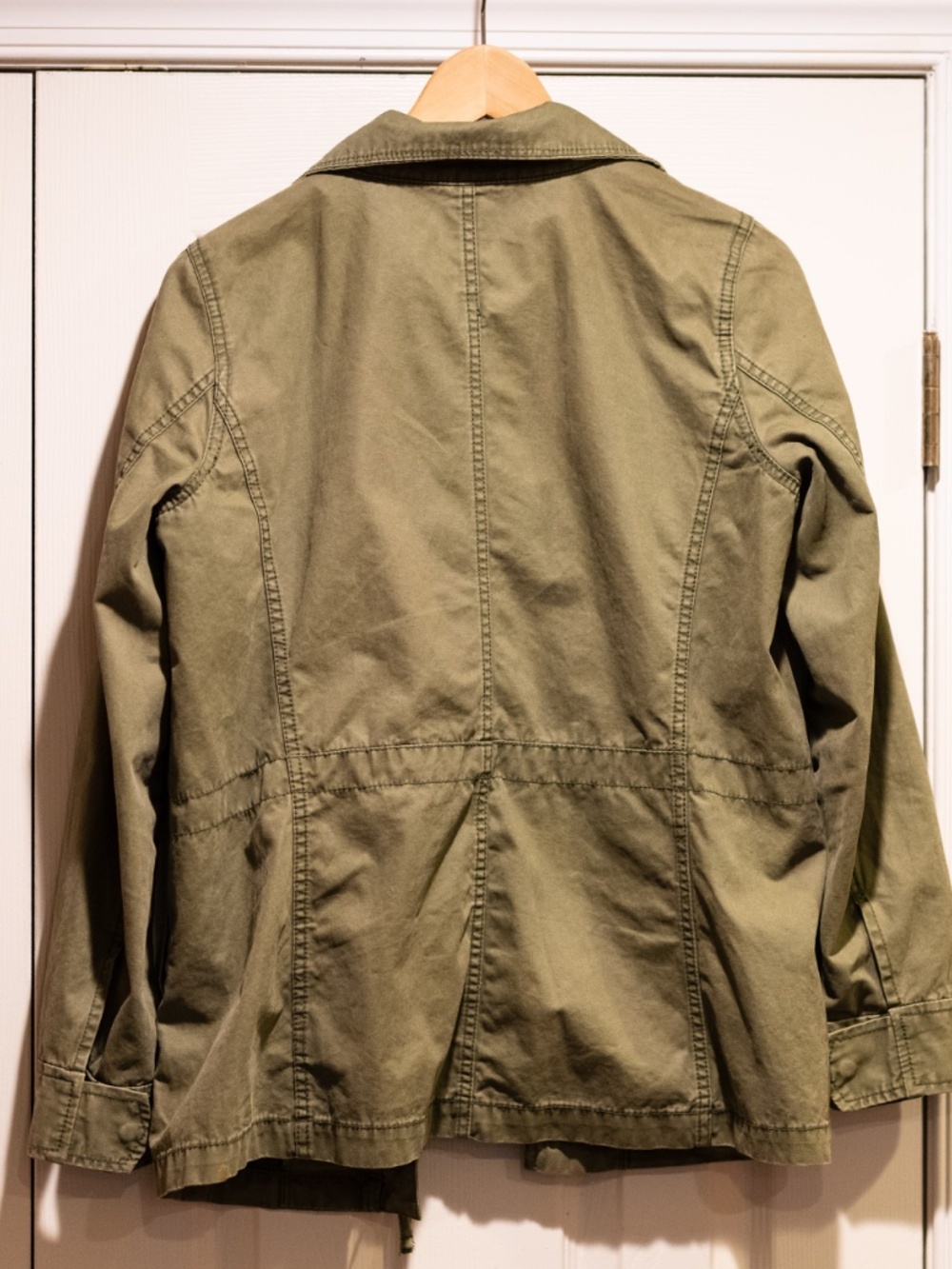Madewell Women's Utility Jacket Olive Green Size M Four Pocket Full Zip - Picture 6 of 6